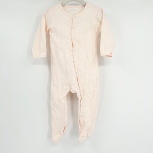 Jamie Kay Baby Girls Dot Print Organic Cotton Footed Pajamas Sleeper Size 12M‎